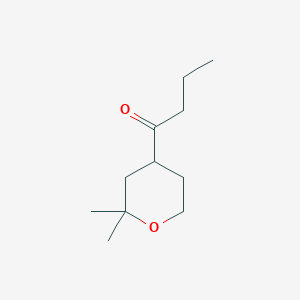 molecular formula C11H20O2 B2567410 1-(2,2-Dimethyltetrahydro-2h-pyran-4-yl)butan-1-one CAS No. 88795-86-2