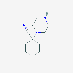 1-Piperazin-1-ylcyclohexanecarbonitrile