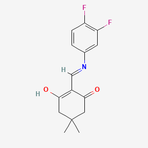 2-(((3,4-Difluorophenyl)amino)methylene)-5,5-dimethylcyclohexane-1,3-dione