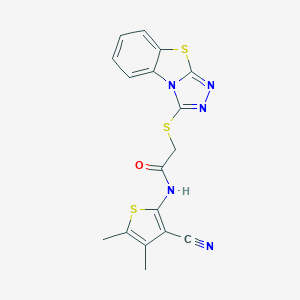 molecular formula C17H13N5OS3 B256748 MFCD03964487 