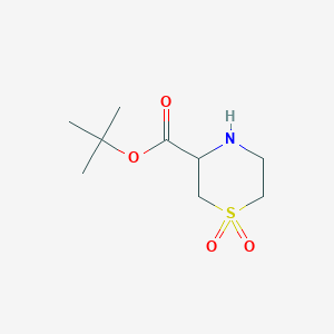 Tert-butyl 1,1-dioxo-1lambda6-thiomorpholine-3-carboxylate