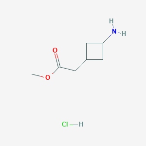 Methyl 2-(3-aminocyclobutyl)acetate hydrochloride