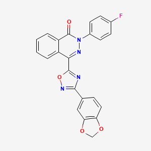 4-[3-(1,3-benzodioxol-5-yl)-1,2,4-oxadiazol-5-yl]-2-(4-fluorophenyl)phthalazin-1(2H)-one