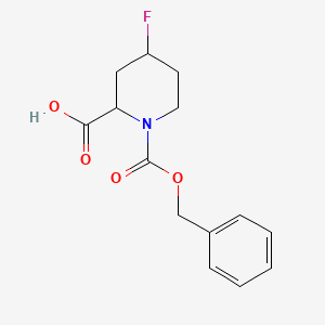 1-((Benzyloxy)carbonyl)-4-fluoropiperidine-2-carboxylic acid