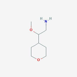 molecular formula C8H17NO2 B2567498 2-Methoxy-2-(oxan-4-yl)ethan-1-amine CAS No. 1483554-18-2