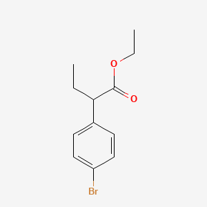 molecular formula C12H15BrO2 B2567570 Ethyl 2-(4-bromophenyl)butanoate CAS No. 943742-86-7