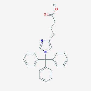 molecular formula C26H24N2O2 B025676 4-(1-Trityl-1H-imidazol-4-YL)-butyric acid CAS No. 102676-84-6