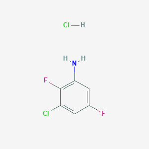 molecular formula C6H5Cl2F2N B2567615 3-Chloro-2,5-difluoroaniline hydrochloride CAS No. 2253629-78-4