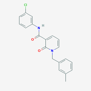 molecular formula C20H17ClN2O2 B2567703 N-(3-chlorophenyl)-1-(3-methylbenzyl)-2-oxo-1,2-dihydropyridine-3-carboxamide CAS No. 899991-37-8