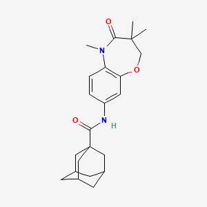 molecular formula C23H30N2O3 B2567704 N-(3,3,5-trimethyl-4-oxo-2,3,4,5-tetrahydro-1,5-benzoxazepin-8-yl)adamantane-1-carboxamide CAS No. 921792-24-7