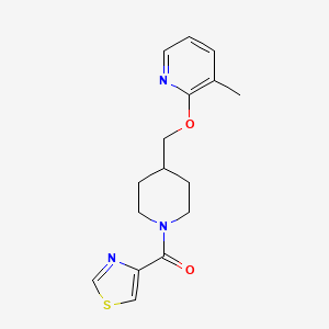 3-Methyl-2-{[1-(1,3-thiazole-4-carbonyl)piperidin-4-yl]methoxy}pyridine