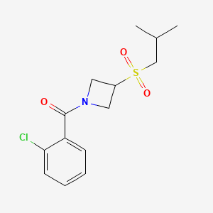 B2567743 (2-Chlorophenyl)(3-(isobutylsulfonyl)azetidin-1-yl)methanone CAS No. 1797086-71-5