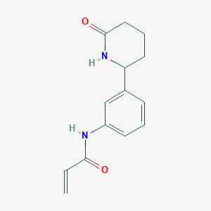 N-[3-(6-Oxopiperidin-2-yl)phenyl]prop-2-enamide