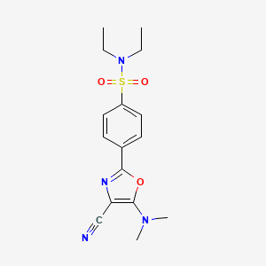 4-(4-cyano-5-(dimethylamino)oxazol-2-yl)-N,N-diethylbenzenesulfonamide