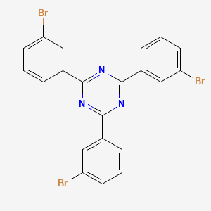 molecular formula C21H12Br3N3 B2567758 2,4,6-Tris(3-bromophenyl)-1,3,5-triazine CAS No. 890148-78-4