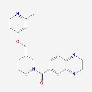 [3-[(2-Methylpyridin-4-yl)oxymethyl]piperidin-1-yl]-quinoxalin-6-ylmethanone