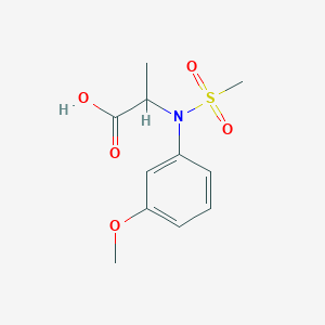N-(3-methoxyphenyl)-N-(methylsulfonyl)alanine