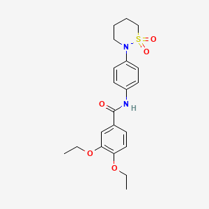 N-[4-(1,1-dioxothiazinan-2-yl)phenyl]-3,4-diethoxybenzamide