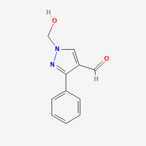 1-(Hydroxymethyl)-3-phenylpyrazole-4-carbaldehyde