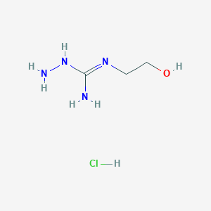 molecular formula C3H11ClN4O B2567958 N-amino-N'-(2-hydroxyethyl)guanidinehydrochloride CAS No. 2408969-58-2