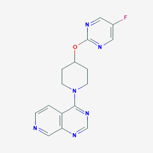 4-[4-(5-Fluoropyrimidin-2-yl)oxypiperidin-1-yl]pyrido[3,4-d]pyrimidine