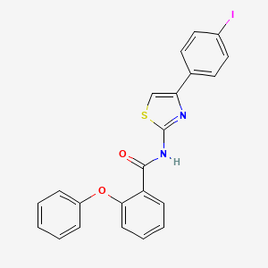 N-[4-(4-iodophenyl)-1,3-thiazol-2-yl]-2-phenoxybenzamide