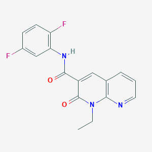 molecular formula C17H13F2N3O2 B2568020 N-(2,5-difluorophenyl)-1-ethyl-2-oxo-1,2-dihydro-1,8-naphthyridine-3-carboxamide CAS No. 941885-54-7