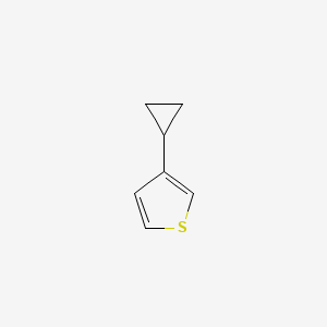 molecular formula C7H8S B2568312 3-Cyclopropylthiophene CAS No. 29576-51-0