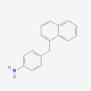 molecular formula C17H15N B2568364 Benzenamine,4-(1-naphthalenylmethyl)- CAS No. 158833-29-5
