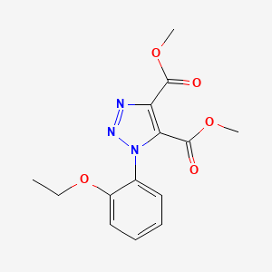 molecular formula C14H15N3O5 B2568481 dimethyl 1-(2-ethoxyphenyl)-1H-1,2,3-triazole-4,5-dicarboxylate CAS No. 887225-05-0