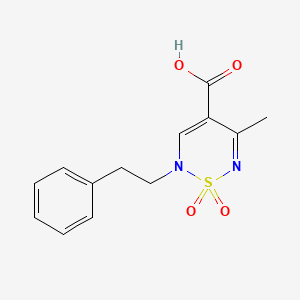 5-methyl-2-(2-phenylethyl)-2H-1,2,6-thiadiazine-4-carboxylic acid 1,1-dioxide