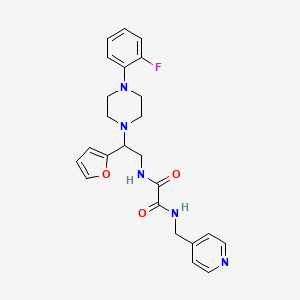 N1-(2-(4-(2-fluorophenyl)piperazin-1-yl)-2-(furan-2-yl)ethyl)-N2-(pyridin-4-ylmethyl)oxalamide