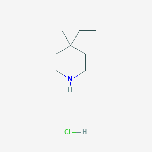 molecular formula C8H18ClN B2568497 4-Ethyl-4-methylpiperidine hydrochloride CAS No. 4125-11-5