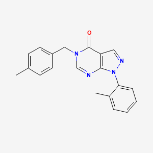 1-(2-Methylphenyl)-5-[(4-methylphenyl)methyl]pyrazolo[3,4-d]pyrimidin-4-one