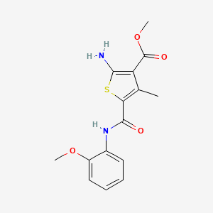 Methyl 2-amino-5-[(2-methoxyphenyl)carbamoyl]-4-methylthiophene-3-carboxylate