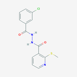 N'-(3-chlorobenzoyl)-2-methylsulfanylpyridine-3-carbohydrazide