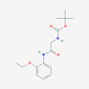 molecular formula C15H22N2O4 B2568507 N-(tert-butoxycarbonyl)-N1-(2-ethoxyphenyl)glycinamide CAS No. 1390338-45-0