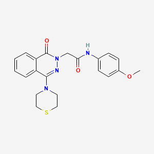 N-(4-methoxyphenyl)-2-(1-oxo-4-thiomorpholinophthalazin-2(1H)-yl)acetamide