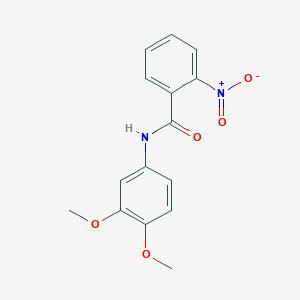 molecular formula C15H14N2O5 B2568517 N-(3,4-dimethoxyphenyl)-2-nitrobenzamide CAS No. 455887-65-7