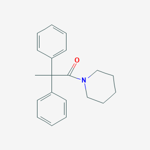 molecular formula C20H23NO B256852 1-(2,2-Diphenylpropanoyl)piperidine 