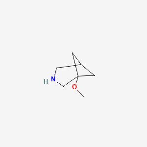 molecular formula C7H13NO B2568524 1-Methoxy-3-azabicyclo[3.1.1]heptane CAS No. 2243515-92-4