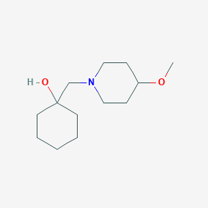 1-((4-Methoxypiperidin-1-yl)methyl)cyclohexan-1-ol