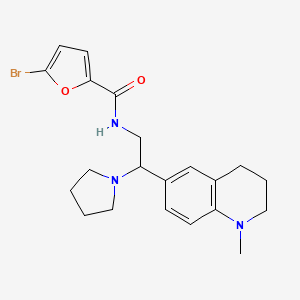 5-bromo-N-(2-(1-methyl-1,2,3,4-tetrahydroquinolin-6-yl)-2-(pyrrolidin-1-yl)ethyl)furan-2-carboxamide