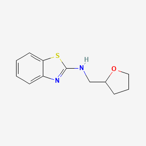 molecular formula C12H14N2OS B2568556 N-((tetrahydrofuran-2-yl)methyl)benzo[d]thiazol-2-amine CAS No. 684217-25-2