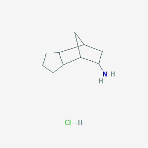 molecular formula C10H18ClN B2568594 Tricyclo[5.2.1.0,2,6]decan-8-amine hydrochloride CAS No. 59455-05-9