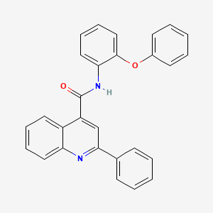 molecular formula C28H20N2O2 B2568610 N-(2-phenoxyphenyl)-2-phenylquinoline-4-carboxamide CAS No. 392251-28-4