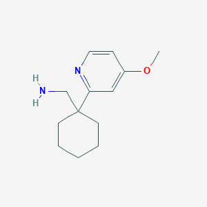molecular formula C13H20N2O B2568616 [1-(4-Methoxypyridin-2-yl)cyclohexyl]methanamine CAS No. 2104886-88-4