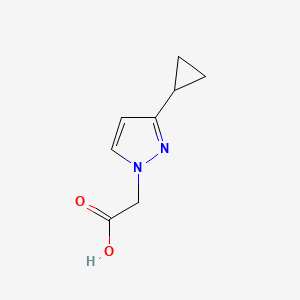 molecular formula C8H10N2O2 B2568657 2-(3-cyclopropyl-1H-pyrazol-1-yl)acetic acid CAS No. 957292-12-5