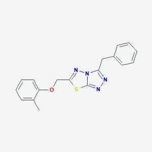 3-Benzyl-6-[(2-methylphenoxy)methyl][1,2,4]triazolo[3,4-b][1,3,4]thiadiazole