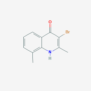 molecular formula C11H10BrNO B2568664 3-Bromo-2,8-dimethylquinolin-4-ol CAS No. 909208-88-4